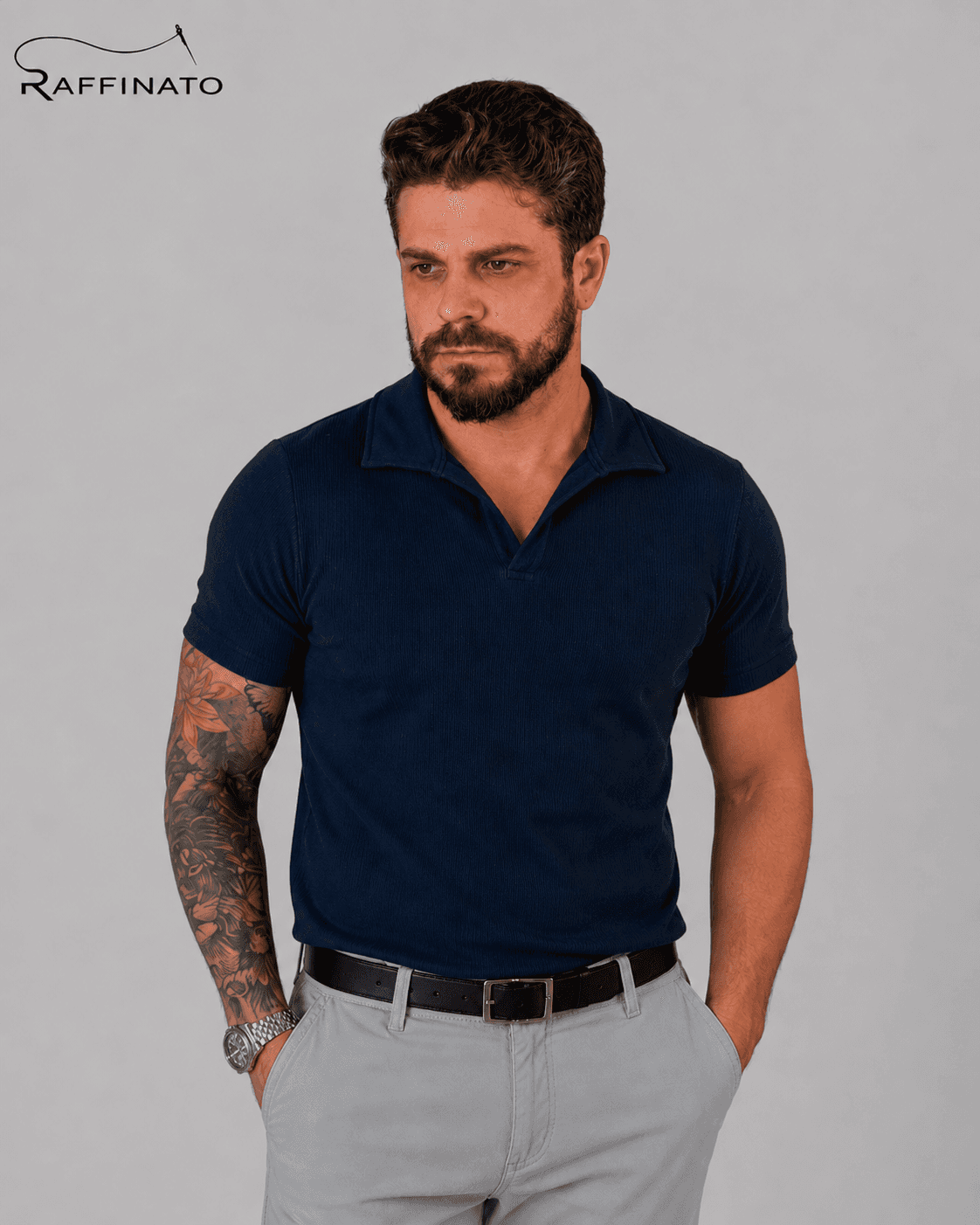 Camisa Polo Texturizada Tricô