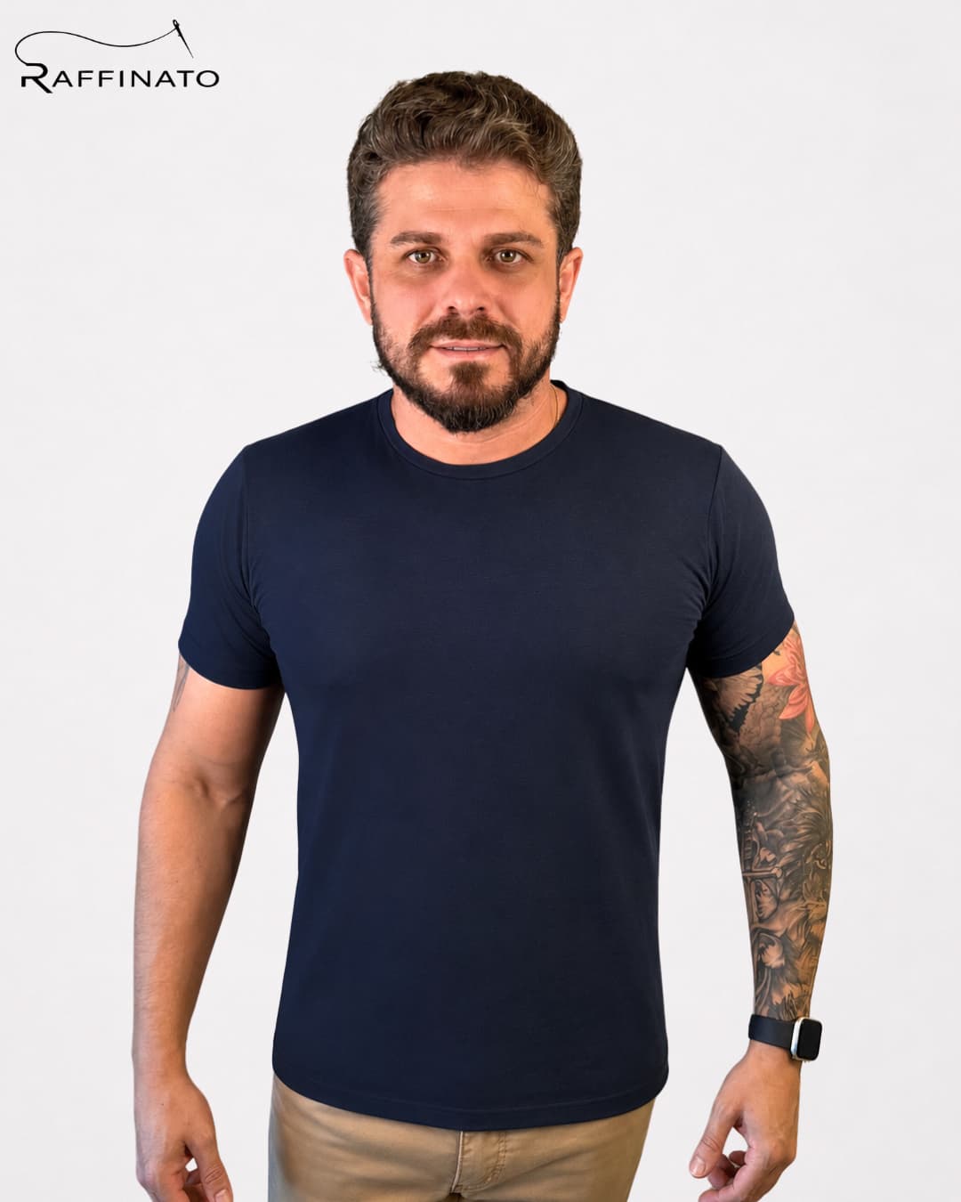 Algodão Pima Marinho Masculino